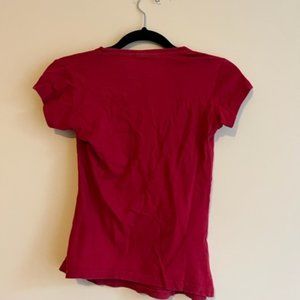 Red top with "I love Zara" on it
